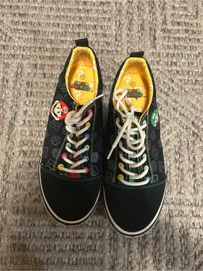 Ground Up Men’s Sz 11 Black Punk Alt Grunge Super Mario Lace Up Shoes